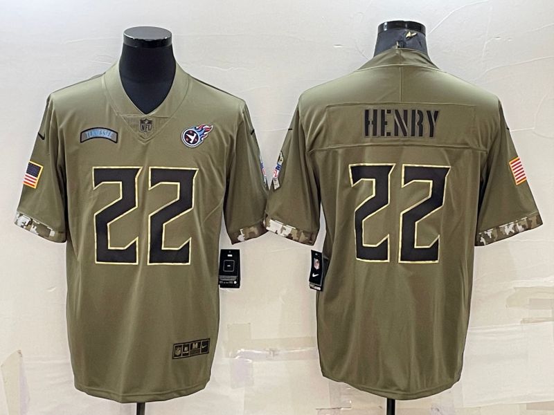 Men Tennessee Titans 22 Henry Green 2022 Vapor Untouchable Limited Nike NFL Jersey